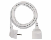 Prodlužovací kabel 3 m / 1 zásuvka / bílý / PVC / 1,5 mm2