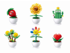 Sluban Flowers M38-B1073  Květiny s očima malé Displej 6 ks