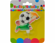 Narozeninová svíčka s FOTBALISTOU a držákem