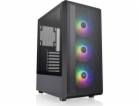 Thermaltake Pouzdro - S200 Tvrzené sklo ARGBx3 Černé