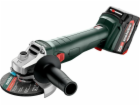 METABO. ÚHLOVÁ BRUSKA 18 7-125 2x4 0Ah METABOX
