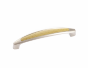 Rukojeť Domoletti 2057/128, 14 cm, buk/nikl, 1 ks.