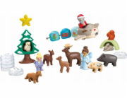 PLAYMOBIL 70297 Junior: Sněhový vánoční adventní kalendář, stavebnice
