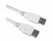 PremiumCord Prodlužovací kabel USB 3.0 Super-speed 5Gbps A-A, MF, 9pin, 3m bílá