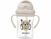 Láhev s brčkem Akuku 300 ml Sova