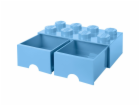 Room Copenhagen LEGO Brick Drawer 8 světle modrá, úložný box