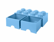 Room Copenhagen LEGO Brick Drawer 8 světle modrá, úložný box