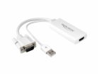 DeLOCK USB 2.0 adaptér, USB-A + VGA samec > HDMI samice
