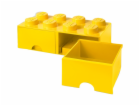 Room Copenhagen LEGO Brick Drawer 8 žlutá, úložný box