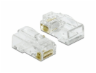 DeLOCK RJ-45 Crimp+Cut+Curve zástrčka Cat.6 UTP, zásuvka