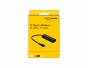 DeLOCK USB adaptér, USB-C zástrčka > RJ-45 zásuvka