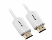 Sharkoon HDMI kabel, samec-samec (bílý, 1 metr, HDMI 4K)