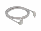 DeLOCK Patch kabel RJ45 Cat.6a S/FTP (šedý, 2 metry, úhlo...