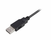 Sharkoon Kabel USB 2.0, USB-A zástrčka > Mini-USB zástrčka (černý, 0,5 metru, dvojitě stíněný)