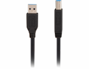Sharkoon Kabel USB 3.2 Gen 1, USB-A samec na USB-B samec (černý, 3 metry)