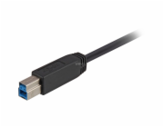 Sharkoon USB 3.2 Gen 1 kabel, USB-A samec > USB-B samec