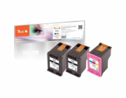 Peach PI300-658 - Inkoust na bázi pigmentu - černá - Azurová - Purpurová - Žlutá - HP - Vícenásobné balení - HP DeskJet 1110 HP DeskJet 1112 HP DeskJet 2100 Series HP DeskJet 2130 HP DeskJet 2132 HP D