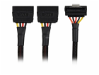 Sharkoon Napájecí kabel SATA Y-90° (černý, 20 cm, úhlový)