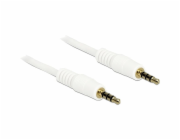 Jack audio kabelu 3,5 mm 4pin > 3,5 mm zástrčka 4pin