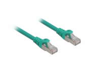 Sharkoon patch kabel RJ45 Cat.6a SFTP (zelený, 1 metr, LSOH (bez halogenů))