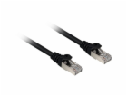 Sharkoon patch kabel RJ45 Cat.6a SFTP (černý, 5 metrů, LS...
