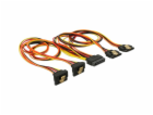 DeLOCK SATA 15Pin > 2x úhlový (dole) + 2x rovný (50 cm)