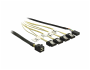 Adaptérový kabel Mini SAS HD SFF-8643 > 4x SATA 7 Pin Reverse