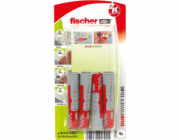 Fischer Hmoždinky DUOPOWER 12x60 K (světle šedá/červená, 4 kusy)