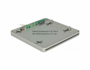 Externí pouzdro DeLOCK pro 5,25” slot-in tenké disky SATA 9,5 / 12,7 mm ke konektoru USB Type-C, pouzdro disku