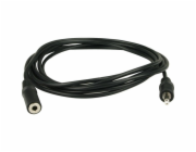 Goobay Prodlužovací audio kabel AUX 3,5 mm > 3,5 mm jack stereo (černý, 3 metry)