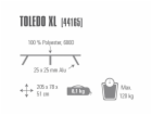 Kempingové lehátko Toledo XL 44165, kempingová postel
