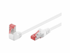 Patchkabel Cat.6 S/FTP (PiMF), 1x 90° gewinkelt