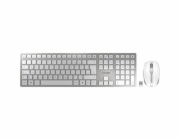 Cherry DW 9100 SLIM (bílá/stříbrná, DE rozložení, nůžková technologie Cherry SX)