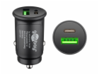 Goobay Rychlonabíječka do auta Dual-USB USB-C PD (černá, ...