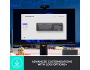 Logitech MX Mechanical (světle šedá/tmavě šedá, DE rozložení, hmatové spínače, Logi Bolt, Bluetooth)
