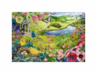 Dřevěné puzzle Divoká zahrada