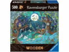  Dřevěné puzzle Fantasy Forest
