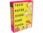 Taco kočičí pizza s kozím sýrem, karetní hra