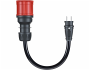 go-e adaptér pro Gemini flex 22 kW, CEE červený třífázový 32A > zásuvka pro domácnost (černá, 30 cm)