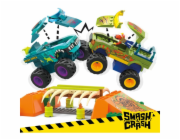 MEGA Hot Wheels Monster Trucks Mega-Wrex Bone Crash Stunt Track, Stavební hračka