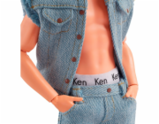 Barbie Signature The Movie - panenka Ken z filmu v džínovém oblečku a originálním spodním prádle Ken, figurka na hraní