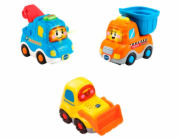 Tut Tut Baby Speedster - Sada 3 stavebních vozidel, autíčko