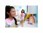 Mattel Barbie Fashionistas panenka s bílými tričkovými šaty