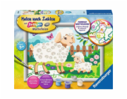Ravensburgerův obraz podle čísel - ovečka s jehněčím