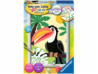 Ravensburgerův obraz podle čísel - Tukan v džungli