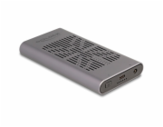DeLOCK Externí USB 20 Gbps pouzdro pro 2 x M.2 NVMe PCIe SSD, pouzdro na disk