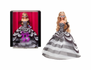 Sběratelská panenka Mattel Barbie Signature k 65. výročí s blond vlasy a černobílým hábitem