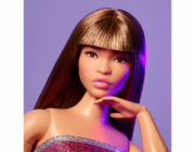 Mattel Barbie Signature Looks 24 s hnědými vlasy a panenkou v růžových šatech