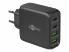 goobay USB-C víceportová rychlá nabíječka, PD, GaN, 68 wattů