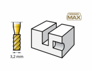 Dremel MAX gravírovací nůž O 3,2mm (194DM), fréza
